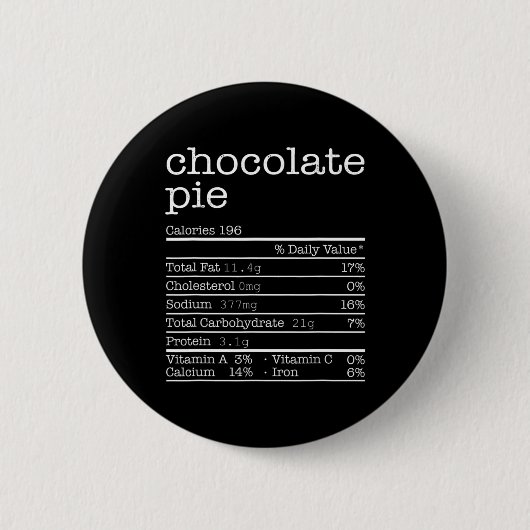 Erntedankfest Weihnachten Essen - Schokoladenkuche Button (Vorderseite)