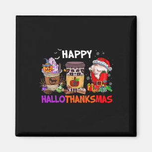 Erntedankfest Weihnachten Frohes Hallothanksmas Ka Magnet
