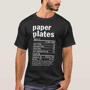 Erntedankfest Weihnachten Pappteller Nährwertangab T-Shirt