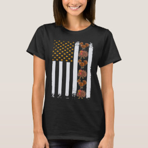 Erntedankfest Weihnachten Truthahn Amerikanische F T-Shirt