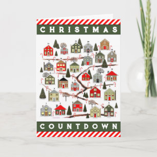 Erntedankfest Weihnachts-Countdown Feiertagskarte