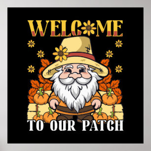 Erntedankfest Willkommen bei unserem Patch-Gnom Poster