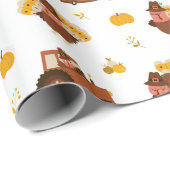 Erntedankgänse Geschenkpapier (Rolleneckpunkt)