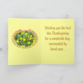 Erntedankkarte für jedermann feiertagskarte (Innenseite)