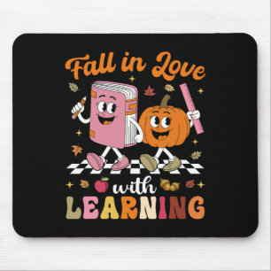 Erntedanklehrerin-Shirt Retro Im Herbst Sich Verli Mousepad