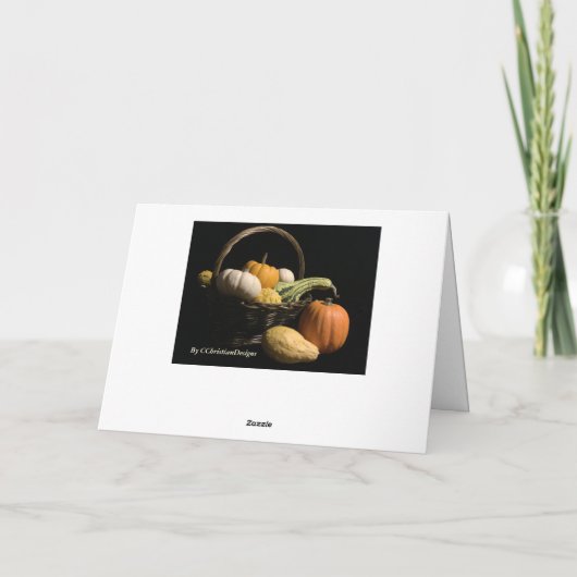 ErntedankScripture geben Dank des Lords, Karte (Rückseite)