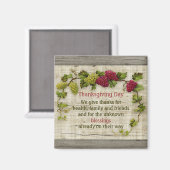 Erntedanksegen Motto Magnet (Vorderseite/Rückseite)
