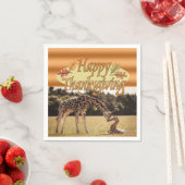 Erntedankservietten Giraffe Serviette (Beispiel)
