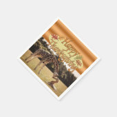 Erntedankservietten Giraffe Serviette (Ecke)