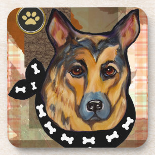 ERNTEDANKSFEST DEUTSCHER SCHÄFERHUND UNTERSETZER
