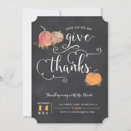 Erntedanktafel Einladung (Vorderseite)