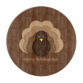 Erntedanktruthahn Schneidebrett (Vorderseite)