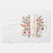 ERNTEDANKwatercolor-FALL-LAUB-KÜCHEN-TUCH Geschirrtuch (Horizontal)