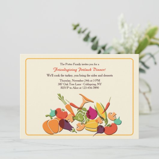 Ernteeinladung Einladung (Stehend Vorderseite)