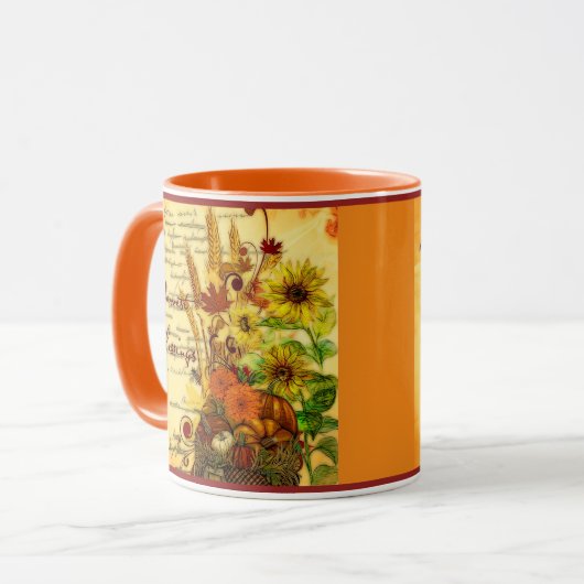 Ernteerbe Tasse (Vorderseite Links)