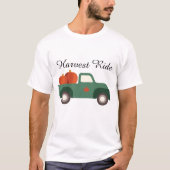 Erntefahrt Kürbiswagen T-Shirt (Vorderseite)