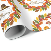 Erntefeier Erntedank Wrapping Paper Geschenkpapier (Rolleneckpunkt)