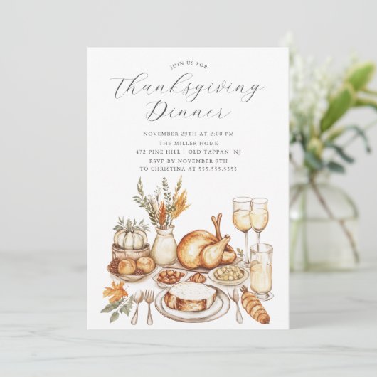 Erntefest Erntedank Einladung (Stehend Vorderseite)