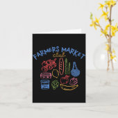 Erntefest Früchte Gemüse Ästhetik Foodie Karte (Gelbe Blume)