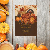 Erntefest Traditionelles Erntedank Abendessen Einladung