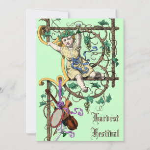 Erntefestspiele Herbst Weinroute Vintager Stil Einladung