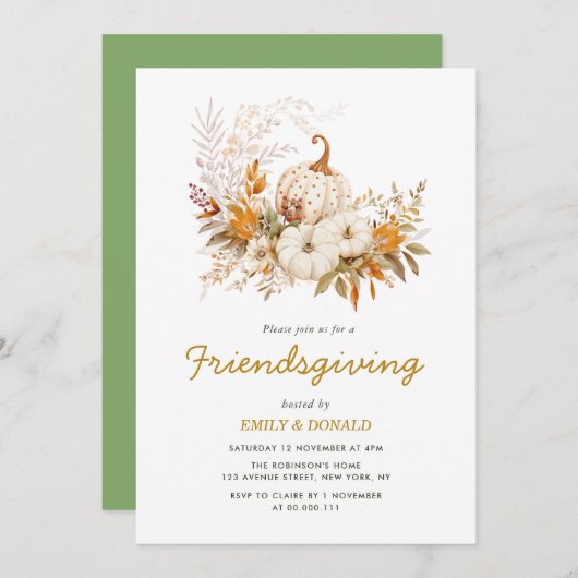 Erntefreunde Einladung (Vorne/Hinten)