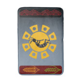 Erntefruchtbarkeit Sun Kokopelli Badematte (Vorderseite Vertikal)