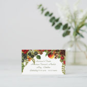 Erntefruchtkarte Visitenkarte (Stehend Vorderseite)