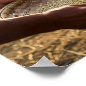 Erntegetreide, Reisfeld Poster (Ecke)