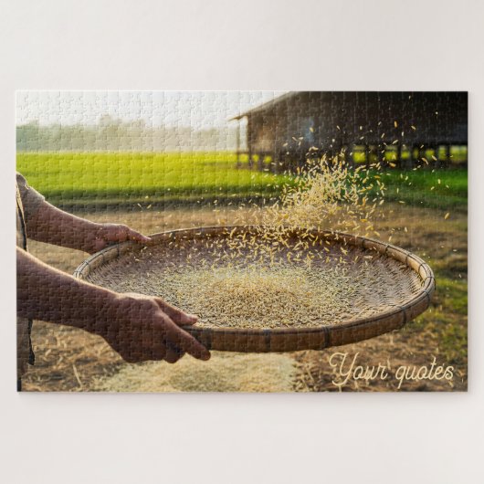 Erntegetreide, Reisfeld Puzzle (Horizontal)