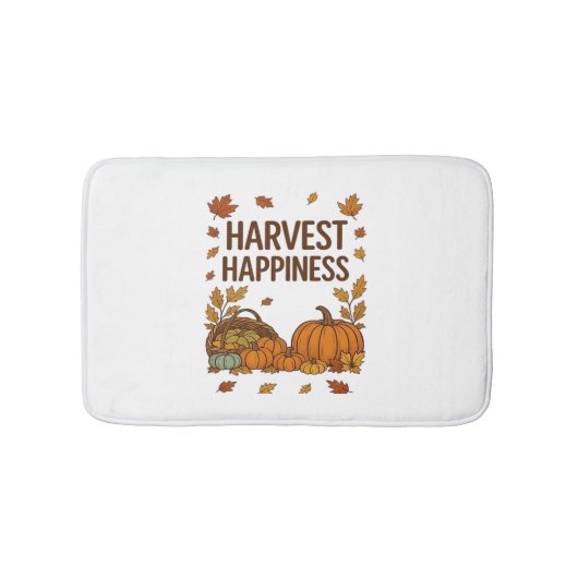 Ernteglücke - Herbstpumpen & Herbstlaube D Badematte (Vorderseite)