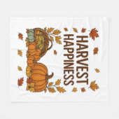 Ernteglücke - Herbstpumpen & Herbstlaube D Fleecedecke (Vorderseite (Horizontal))