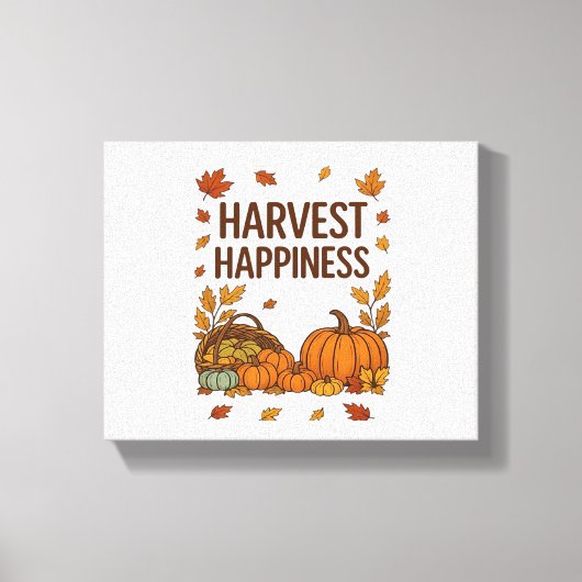 Ernteglücke - Herbstpumpen & Herbstlaube D Leinwanddruck (Vorderseite)