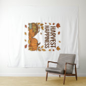Ernteglücke - Herbstpumpen & Herbstlaube D Wandteppich (Beispiel (Horizontal))