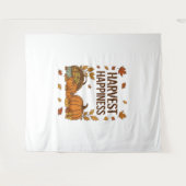 Ernteglücke - Herbstpumpen & Herbstlaube D Wandteppich (Vorderseite (Horizontal))