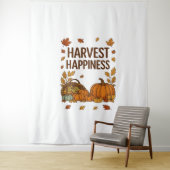 Ernteglücke - Herbstpumpen & Herbstlaube D Wandteppich (Beispiel)