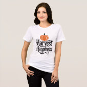 Ernteglücksfall Autumn Pumpkin Season Celebratio Tri-Blend Shirt (Vorderseite voll)