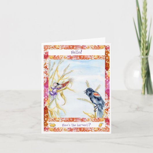 Erntekarte Dankeskarte (Vorderseite)