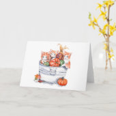 Erntekätzchen Karte (Gelbe Blume)