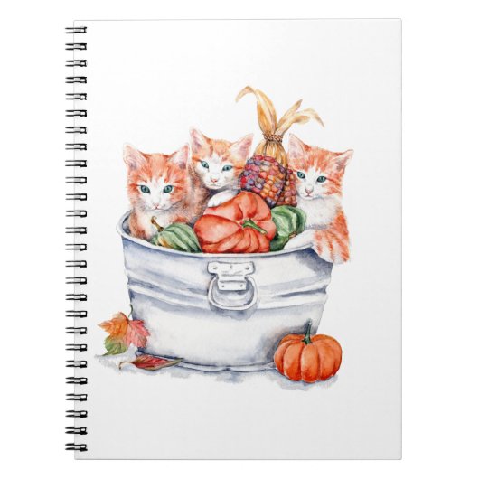 Erntekätzchen Notizblock (Vorderseite)