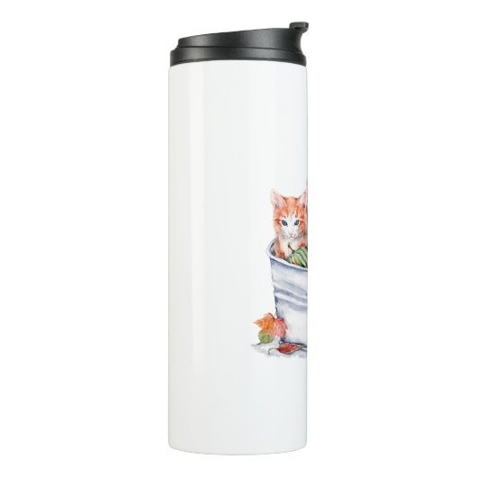 Erntekätzchen Thermosbecher (Nach links gedreht)