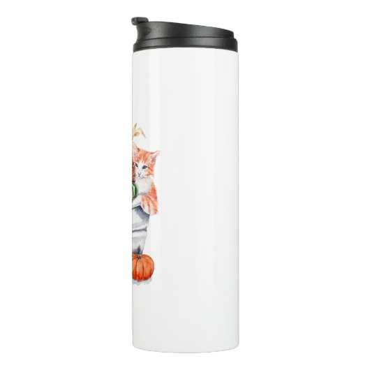 Erntekätzchen Thermosbecher (Nach rechts gedreht)