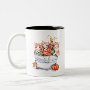 Erntekätzchen Zweifarbige Tasse