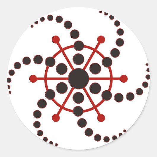 Erntekreis VII Runder Aufkleber (Vorderseite)