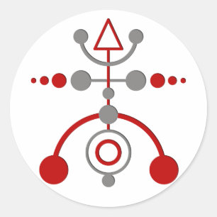 Erntekreislauf V Runder Aufkleber