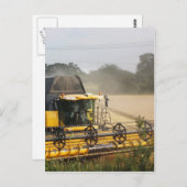 Erntemaschine Postkarte (Vorne/Hinten)
