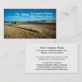 Erntemaschinen-Visitenkarte Visitenkarte (Vorne/Hinten)