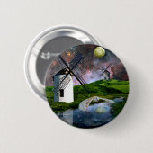 Erntemond. Button (Vorne & Hinten)