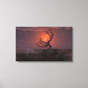 Erntemond Leinwanddruck