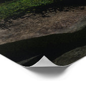 Erntemond über dem See - Kolossal (oder kleiner) Poster (Ecke)